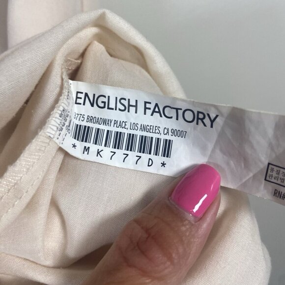 English Factory Varsity Sleeveless Stripe Dress Size M Sporty Athleisure Tennis - Picture 4 of 13